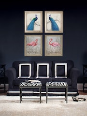 Brookpace Lascelles Gold Peacock 1 Print in Antique Mirrored Frame - Image 2 of 3