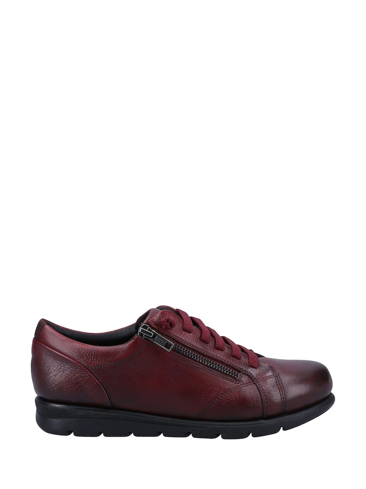 Fleet & Foster Burgundy Red Polperro Slip-On Shoes - Image 1 of 4