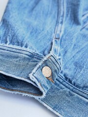 Mid Blue Own. Crop Western Denim Jacket - Image 10 of 10