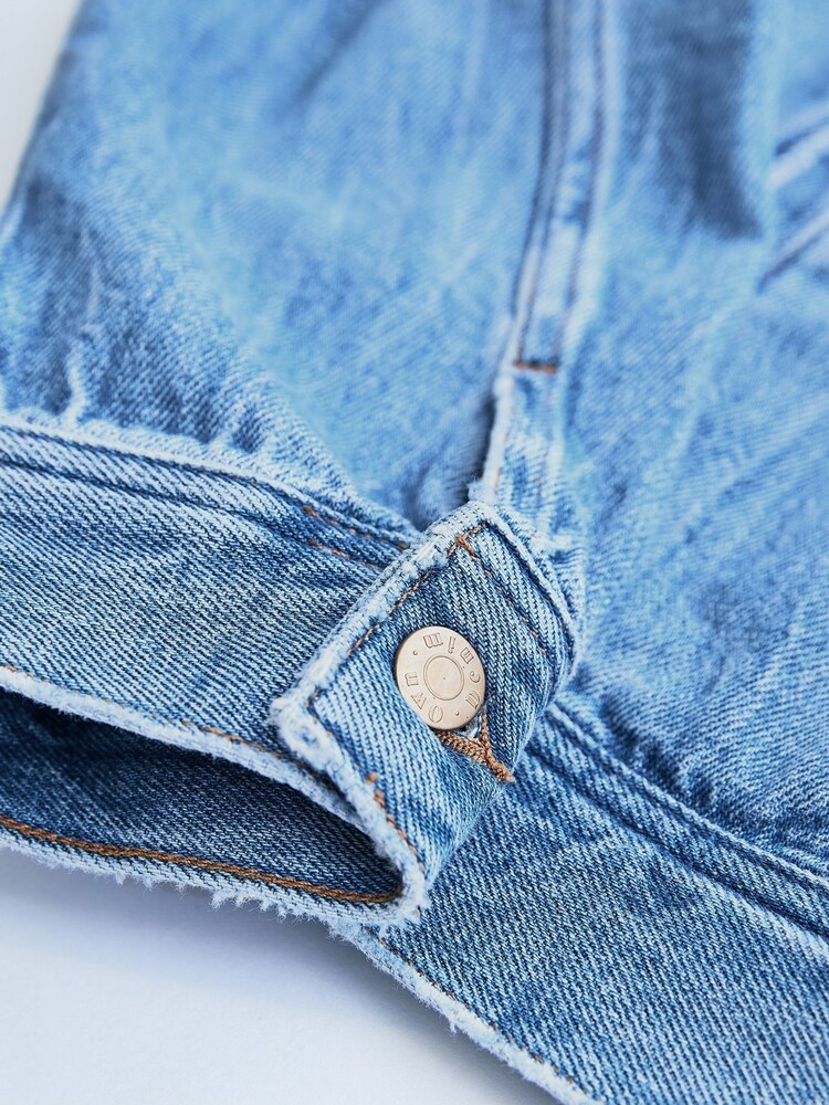 Mid Blue Own. Crop Western Denim Jacket - Image 10 of 10