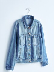 Mid Blue Own. Crop Western Denim Jacket - Image 4 of 10