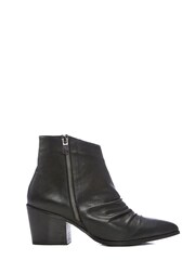 Moda In Pelle Coralie Western Ankle Boots Asymetric Side Zip - Image 1 of 3