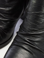 Moda In Pelle Coralie Western Ankle Boots Asymetric Side Zip - Image 3 of 3
