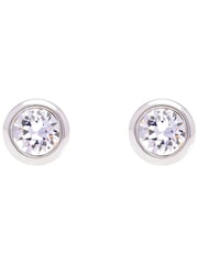 Ted Baker Silver Tone SINAA: Crystal Stud Earrings - Image 1 of 8