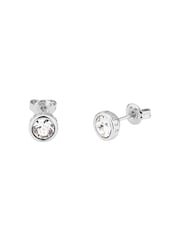 Ted Baker Silver Tone SINAA: Crystal Stud Earrings - Image 3 of 8