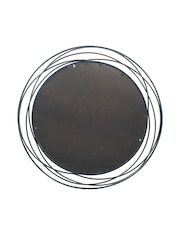 Pacific Antique Silver Metal Round Wall Mirror - Image 3 of 4