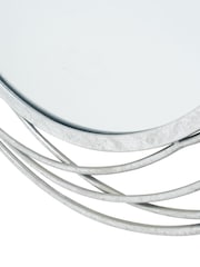 Pacific Antique Silver Metal Round Wall Mirror - Image 4 of 4