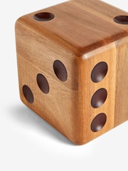Dark Brown Bronx Wooden Dice Doorstop - Image 3 of 3