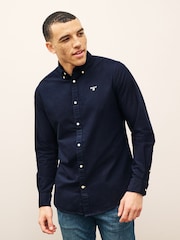 Donkerblauw - Barbour® Oxtown klassiek Oxford-overhemd met lange mouwen van 100% katoen - Image 1 of 6