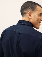 Donkerblauw - Barbour® Oxtown klassiek Oxford-overhemd met lange mouwen van 100% katoen - Image 5 of 6
