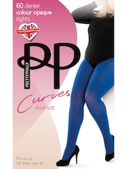 Pretty Polly 2 Pack 60 Denier Curves Plush Opaque Tights - Image 3 of 3