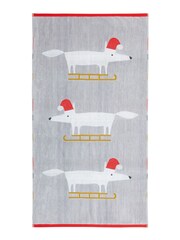 Scion Grey Mr Fox Christmas Bath Towel - Image 3 of 3