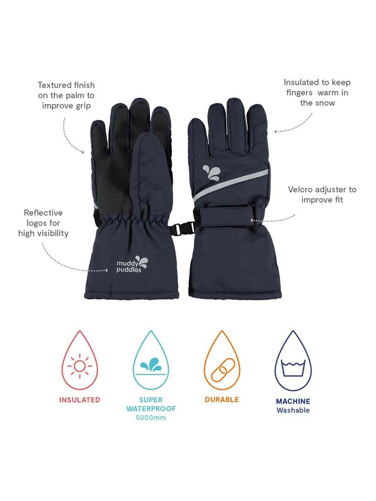 Muddy Puddles Waterproof Arctic Ski Gloves - Image 2 of 2