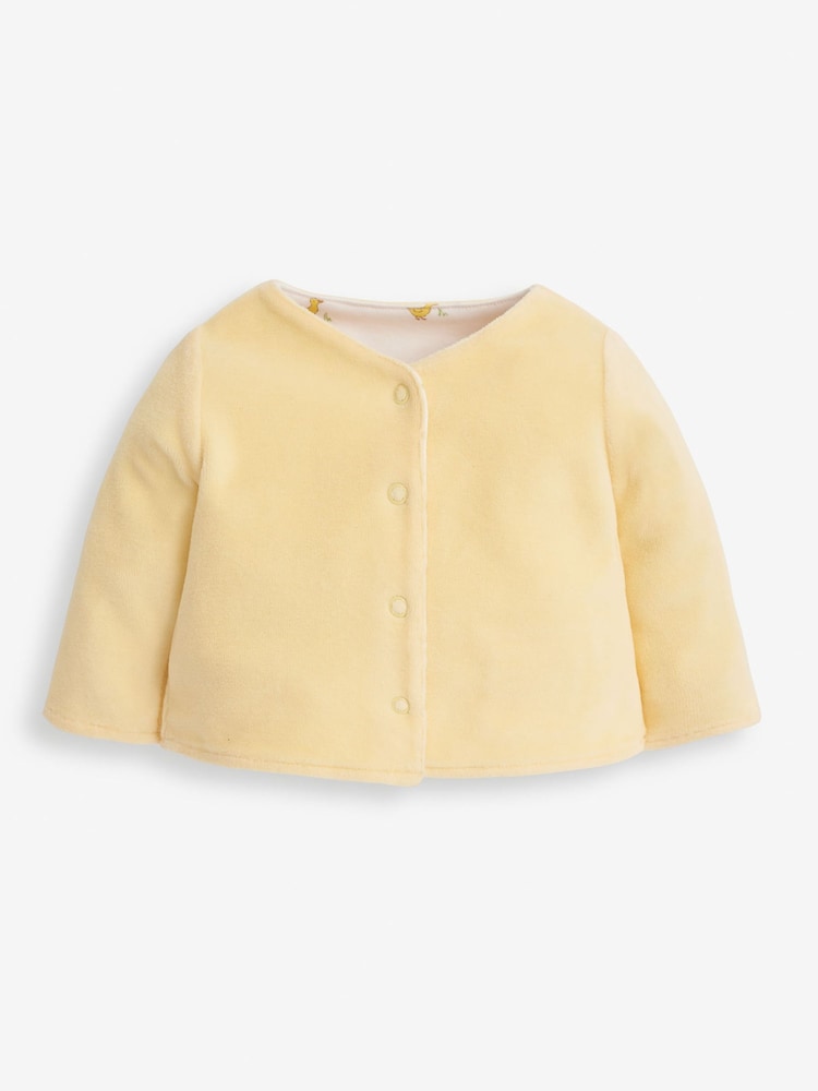 canard Jaune - Jojo Maman Bébé 2-Pieces Ensemble combinaison de nuit et veste en velours pour bébé - Image 3 of 6