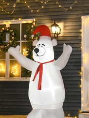 Homcom Red Outdoor 6ft Inflatable Christmas Snowman - Image 1 of 3