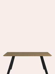 Laura Ashley Oak Ammanford Chamfered Edge 8 Seater Dining Table - Image 2 of 4