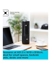 Black & Decker Black Low Noise Mini Tower Fan - Image 7 of 8