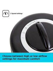 Black & Decker Black Low Noise Mini Tower Fan - Image 9 of 10