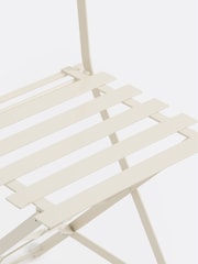 La Redoute Intérieurs Set of 2 Pebble Ozevan Folding Metal Chairs - Image 3 of 4