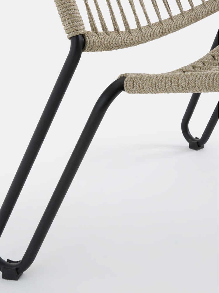La Redoute Intérieurs Natural Masix Low Garden Armchair in Braided Rope - Image 6 of 6
