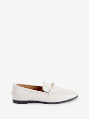 Porzellan/Weiß - Forever Comfort® Lederslipper mit Metall- und Knotendetails - Bild 1 von 8