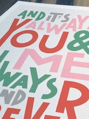Sketchbook Design Multi You and Me Always and Forever - Black A3 Frame - Image 4 of 4