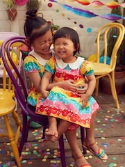Little Bird by Jools Oliver Rainbow Rainbow Floral Dress - Image 5 of 7