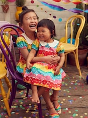 Little Bird by Jools Oliver Rainbow Rainbow Floral Dress - Image 6 of 7