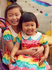 Little Bird by Jools Oliver Rainbow Rainbow Floral Dress - Image 7 of 7