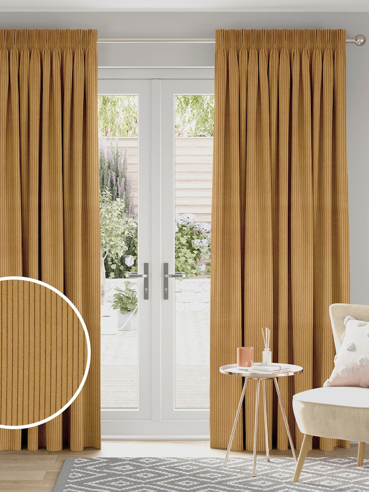 Mustard Yellow Jangga Made To Measure Curtains - Image 1 of 9