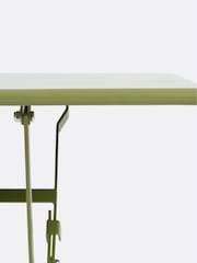 La Redoute Intérieurs Khaki Ozevan Rectangular Folding Metal Table - Image 4 of 6