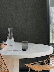 Graham & Brown Grey Twill Deep 10M Wallpaper - Image 1 of 3