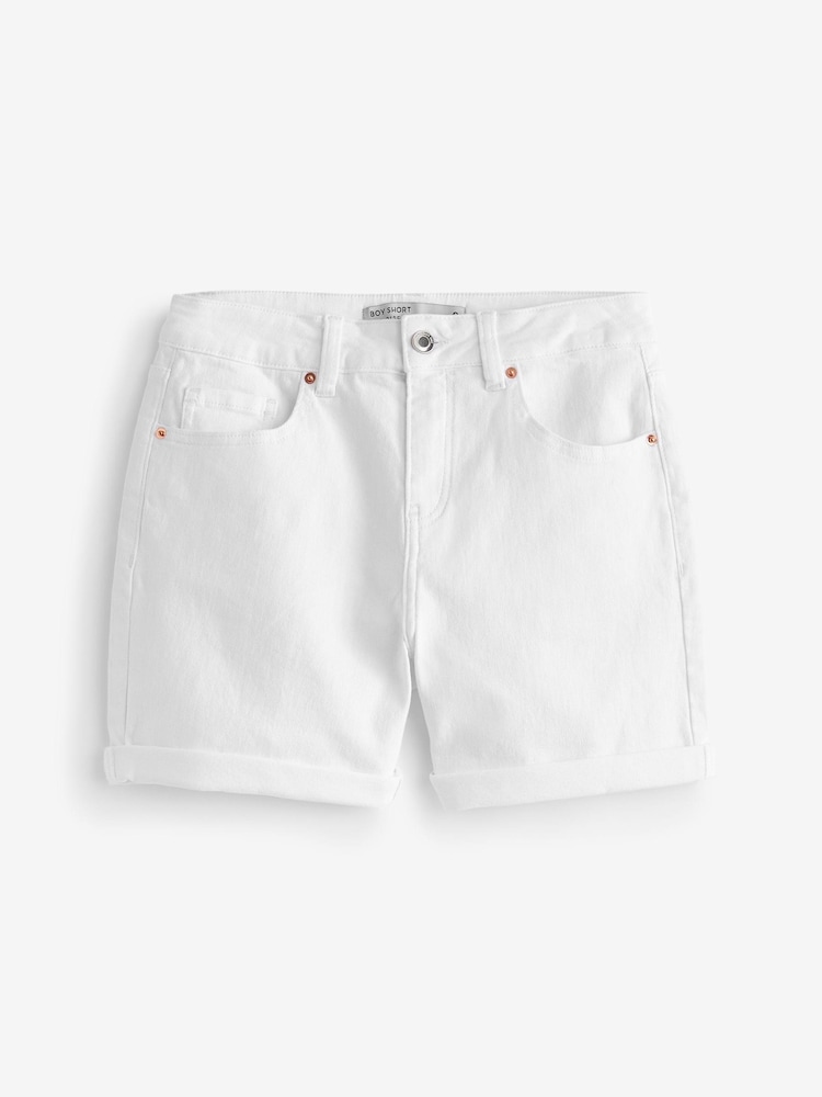 White Denim Boy Shorts - Image 6 of 6