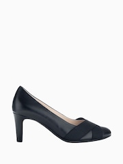 Gabor Embassy Black Leather Court Shoes - Image 1 of 4