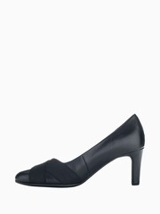 Gabor Embassy Black Leather Court Shoes - Image 2 of 4
