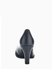 Gabor Embassy Black Leather Court Shoes - Image 4 of 4