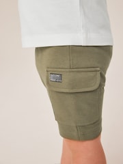White & Green Utility Pocket T-Shirt and Shorts Set (3mths-7yrs) - Image 2 of 4