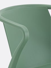 La Redoute Intérieurs Set of 2 Olive Green Predsida Polypropylene Armchairs - Image 4 of 6