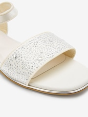 Mint Velvet White Sparkly Star Studded Sandals - Image 4 of 5
