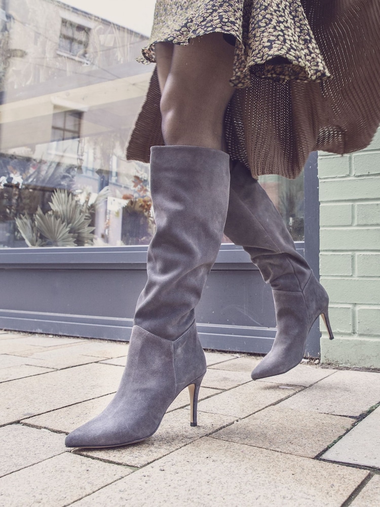 Jones Bootmaker Natural Luz Stiletto Knee High Boots - Image 1 of 1