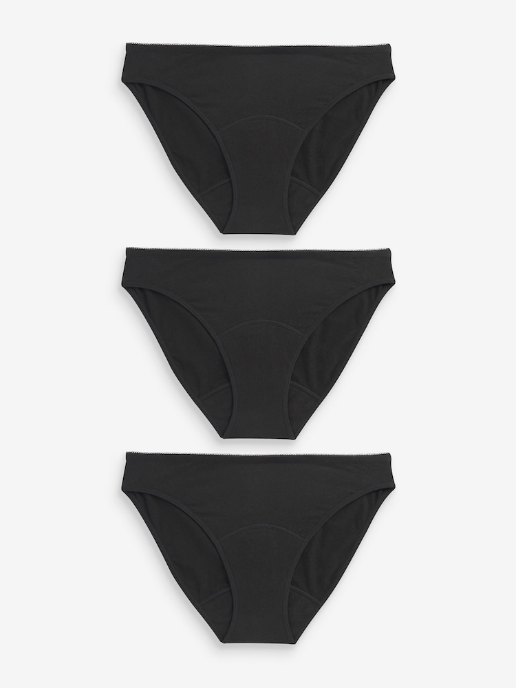 Schwarz - Essential Periodenhöschen für mittelstarke Tage im 3er-Pack - Bild 6 von 6 Schwarz - Essential Periodenhöschen für mittelstarke Tage im 3er-Pack - Bild 6 von 6