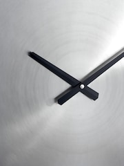 Pacific Brushed Nickel Round Wall Clock - Image 3 of 5