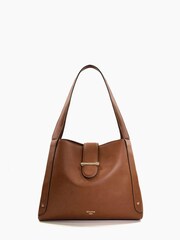 Dune London Brown Dixen Slouchy Shoulder Bag - Image 1 of 3