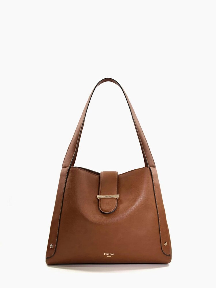 Dune London Brown Dixen Slouchy Shoulder Bag - Image 1 of 3