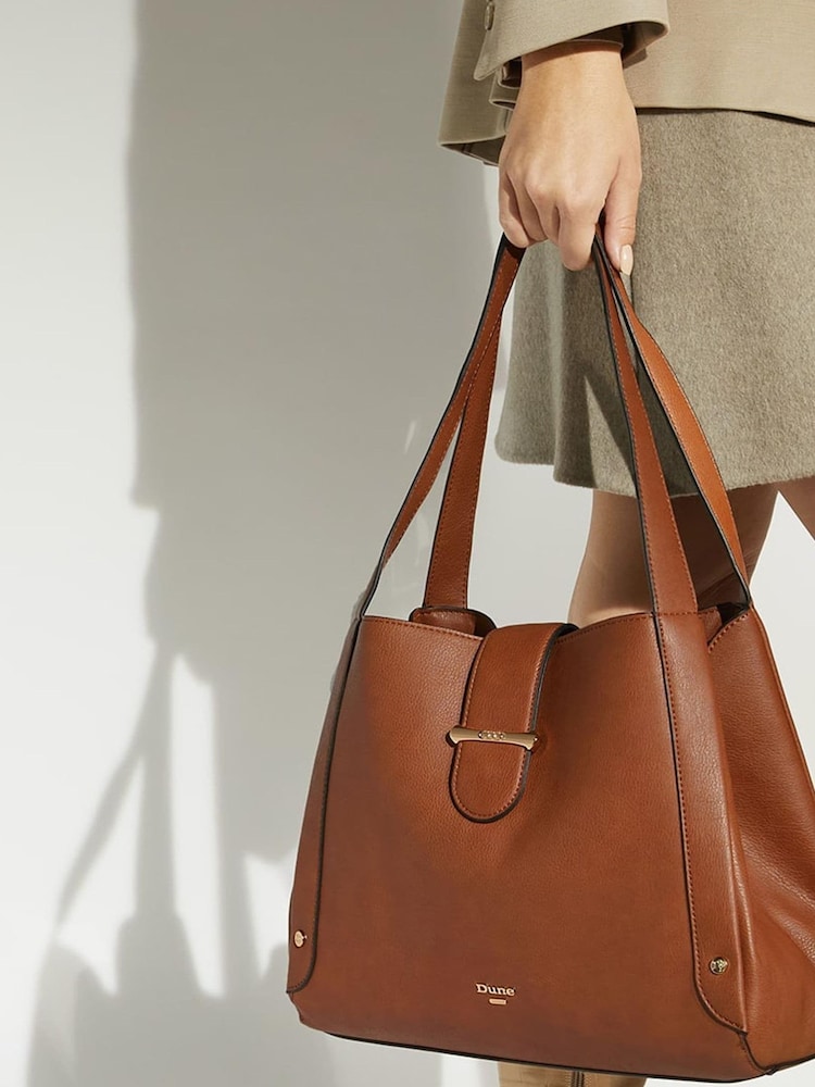 Dune London Brown Dixen Slouchy Shoulder Bag - Image 3 of 3