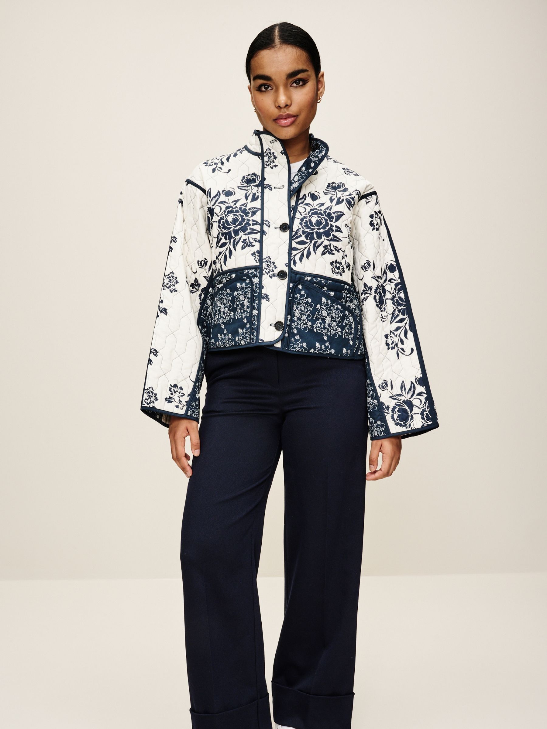 Next floral jacket best sale