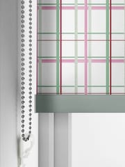 Laura Ashley Rose Pink Burford Check Made To Measure Roller Blind - Image 4 of 6