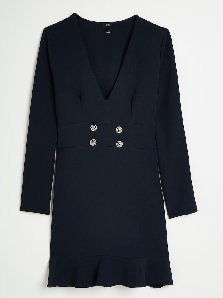 River Island Blue Blazer Dress - Image 5 of 5
