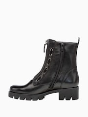 Gabor Banter Black Leather Ankle Boots - Image 2 of 5