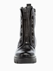 Gabor Banter Black Leather Ankle Boots - Image 3 of 5